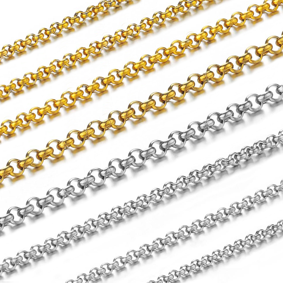 Body Chain Jewelry - 1 meter 2-4mm Stainless Steel O-shaped