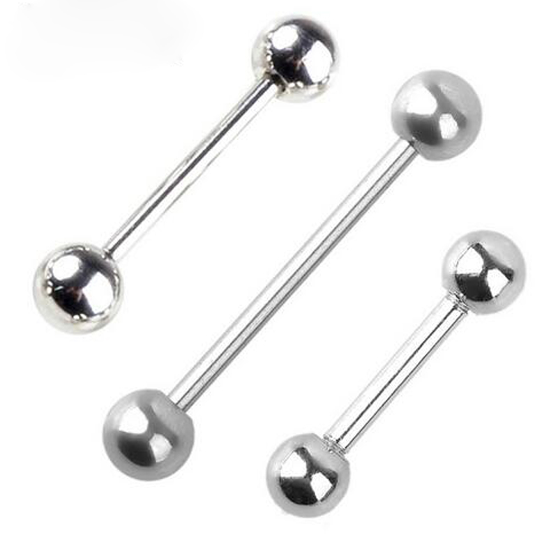Body Jewelry Nipple Rings - 10Pcs/Lot 316L Stainless Steel Barbell 18G