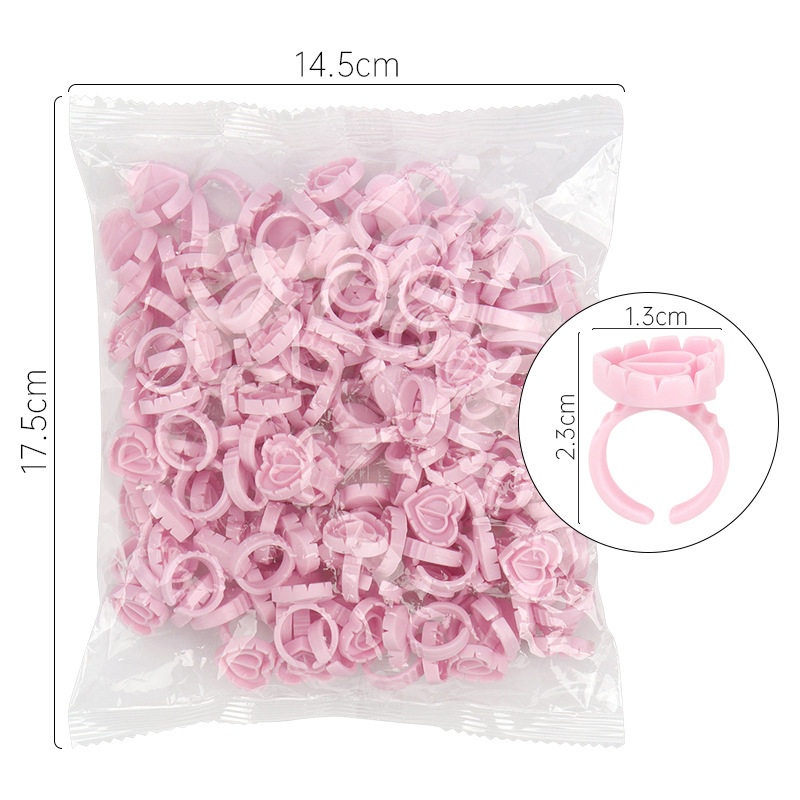 Body Jewelry Tattoo - 100 PCS Disposable Heart-shaped Plastic Glue
