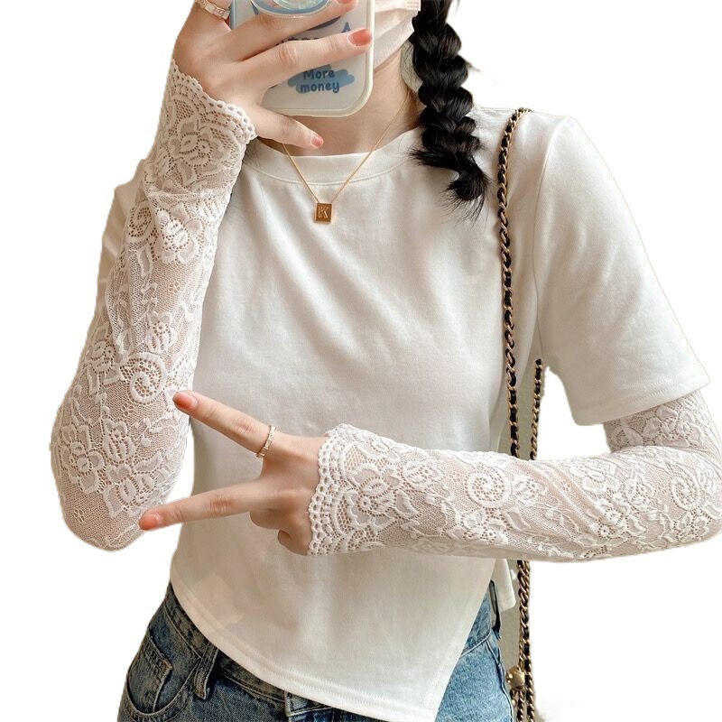 Body Jewelry Tattoo - Scar Lace Sunscreen Arm Cover Female,