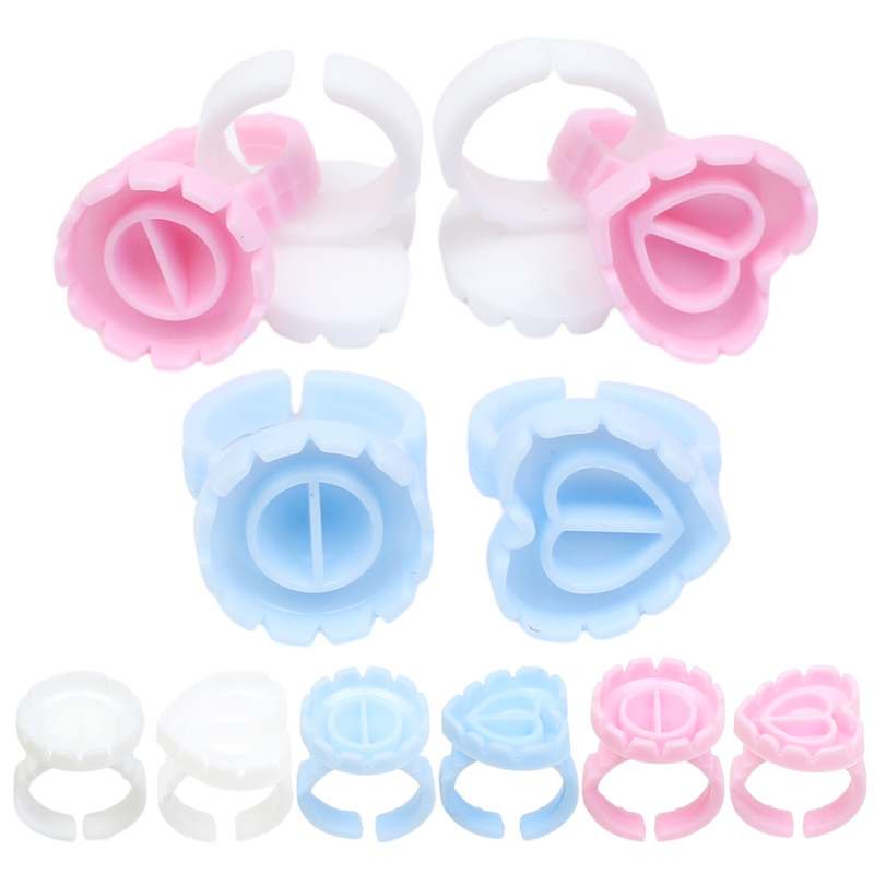 Body Jewelry Tattoo - 100pcs/bag Disposable Eyelash Extension Glue Ring