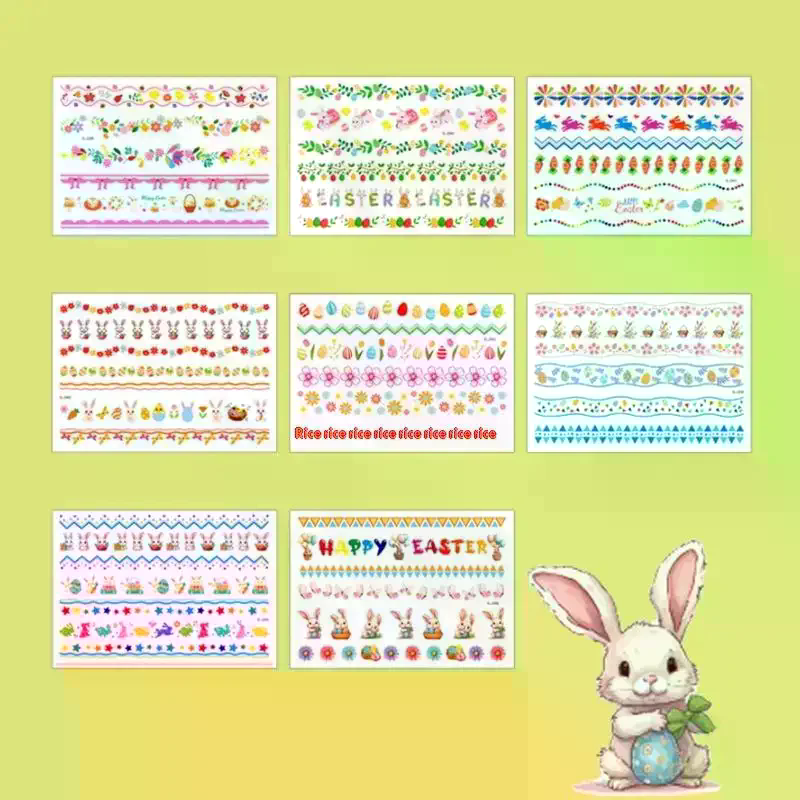 Body Jewelry Stickers - Easter Temporary Tattoo Stickers, Holiday Party