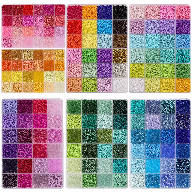 Body Jewelry Organizer - About 5200Pcs24 Grid Rice Bead Box