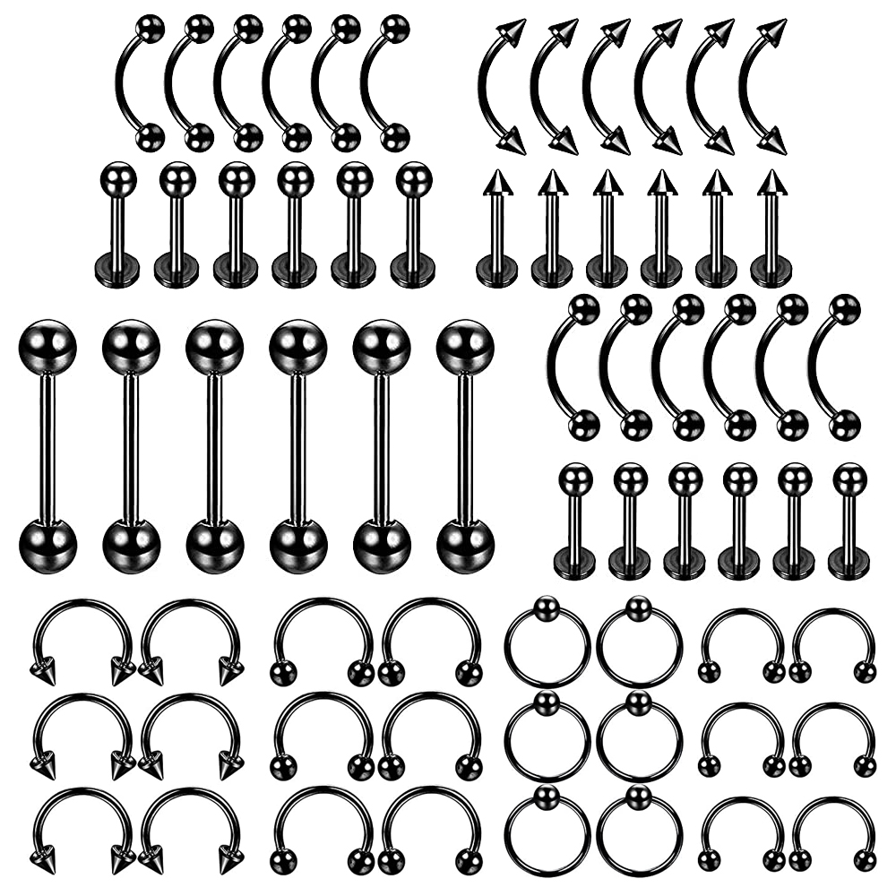 6 PCS Professional Piercing Ki - đánh giá và giá Body Jewelry Nipple Rings