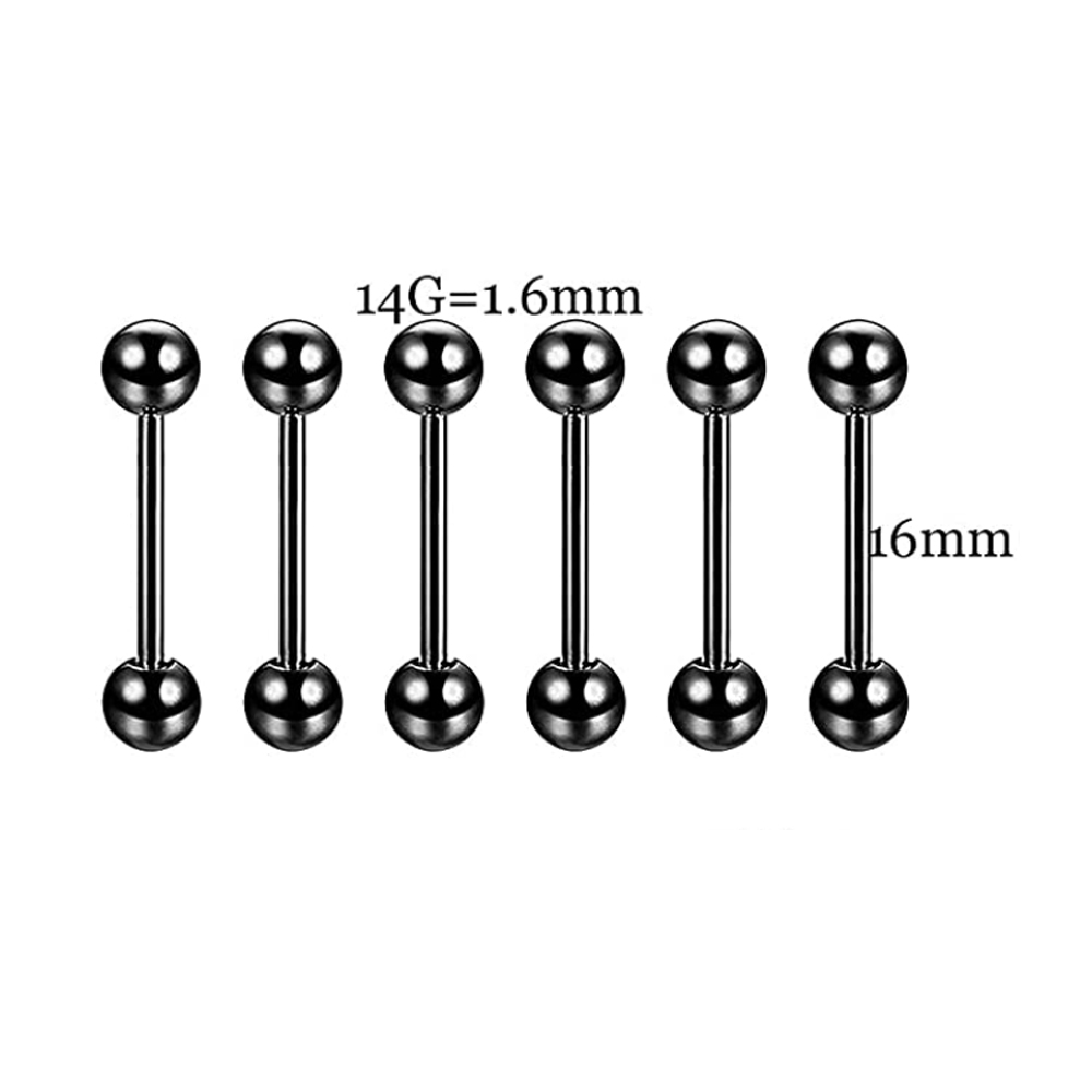 6 PCS Professional Piercing Ki - đánh giá và giá Body Jewelry Nipple Rings