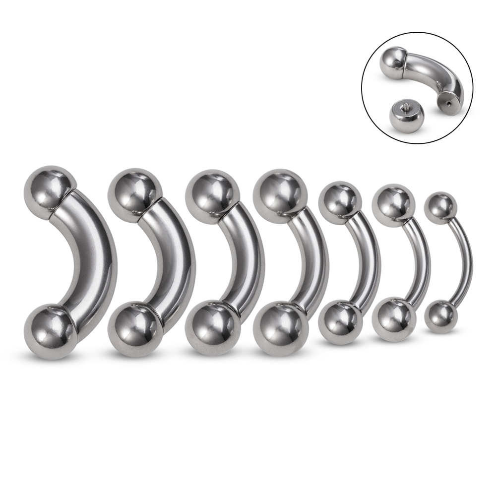 1pc Big Size Genital Curved Ba - đánh giá và giá Body Jewelry Nipple Rings