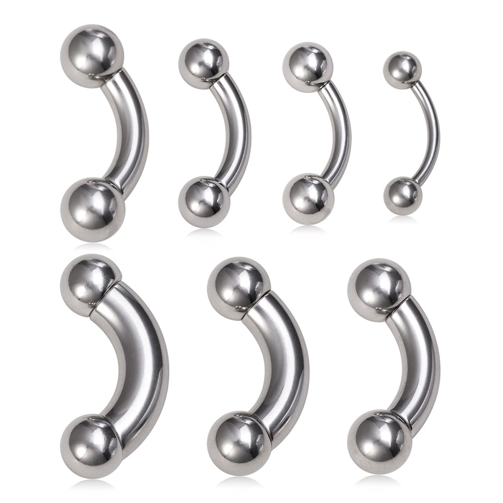 1pc Big Size Genital Curved Ba - đánh giá và giá Body Jewelry Nipple Rings