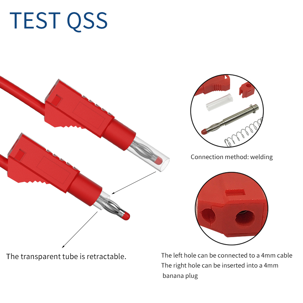 QSS 1M 5Pcs Multimeter Test Le - đánh giá và giá Body Jewelry 4 U