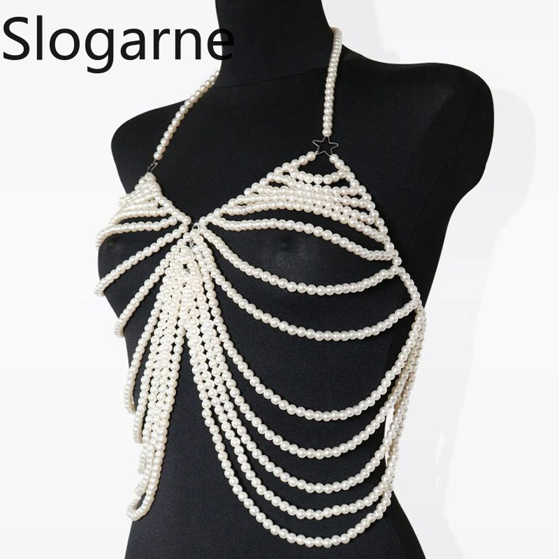 Women Sexy Pearl Body Chain Je - đánh giá và giá Body Jewelry Europe