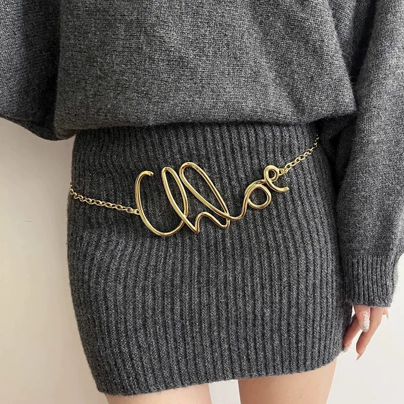 2025 New Retro Gold Letter Wai - đánh giá và giá Body Chain Jewelry