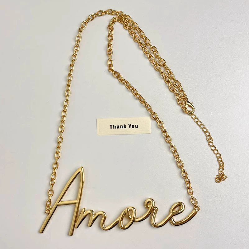 2025 New Retro Gold Letter Wai - đánh giá và giá Body Chain Jewelry