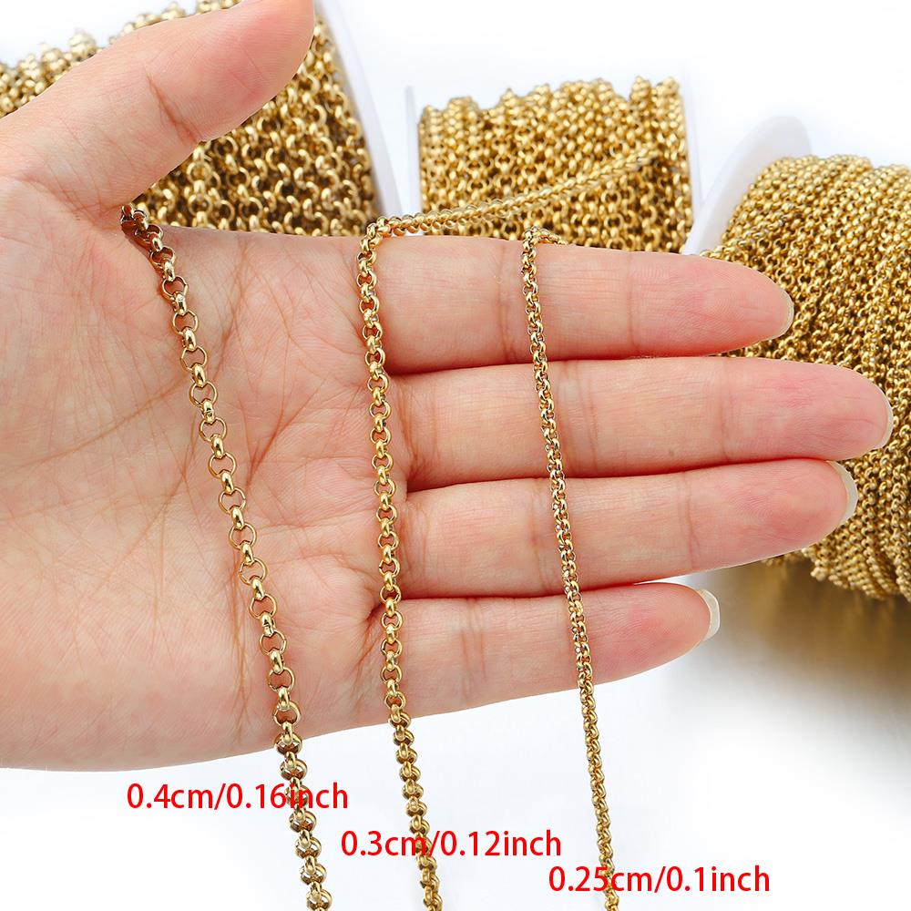 1 meter 2-4mm Stainless Steel  - đánh giá và giá Body Chain Jewelry