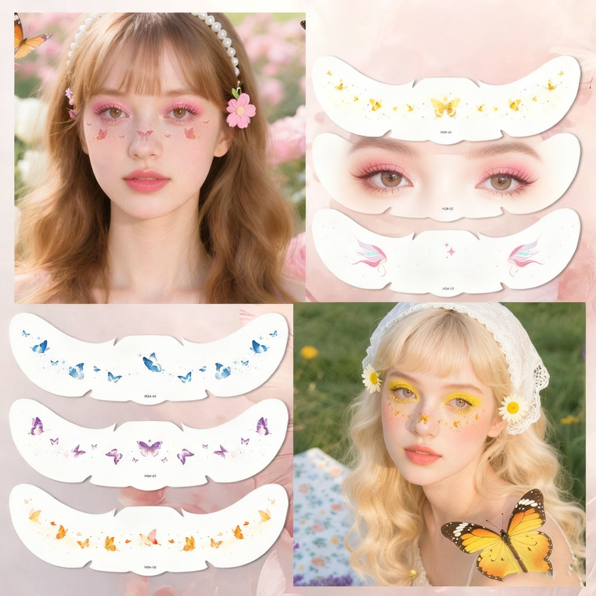 6PCS Cute Butterfly Tattoo Sti - đánh giá và giá Body Jewelry Tattoo