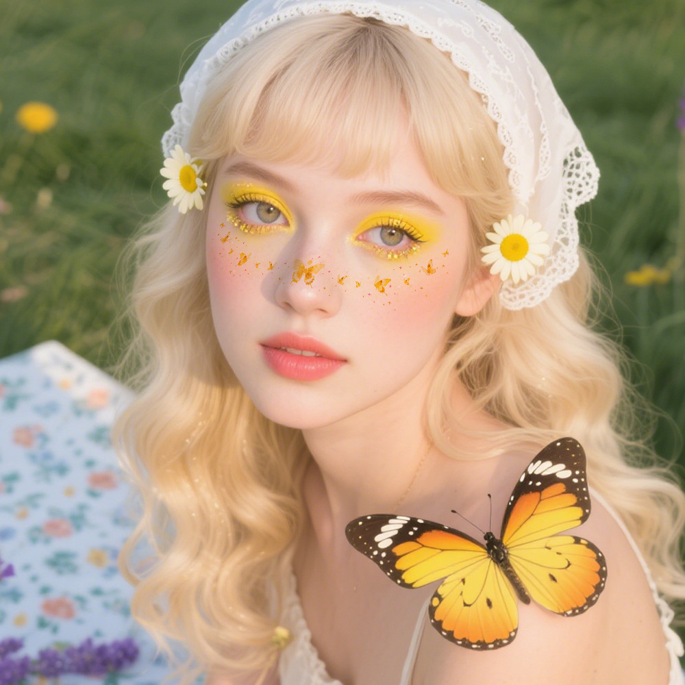 6PCS Cute Butterfly Tattoo Sti - đánh giá và giá Body Jewelry Tattoo