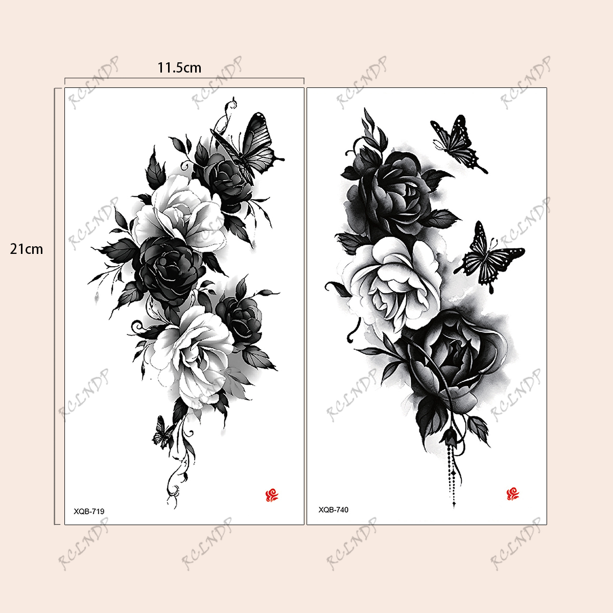 2pcs Waterproof Temporary Tatt - đánh giá và giá Body Jewelry Tattoo