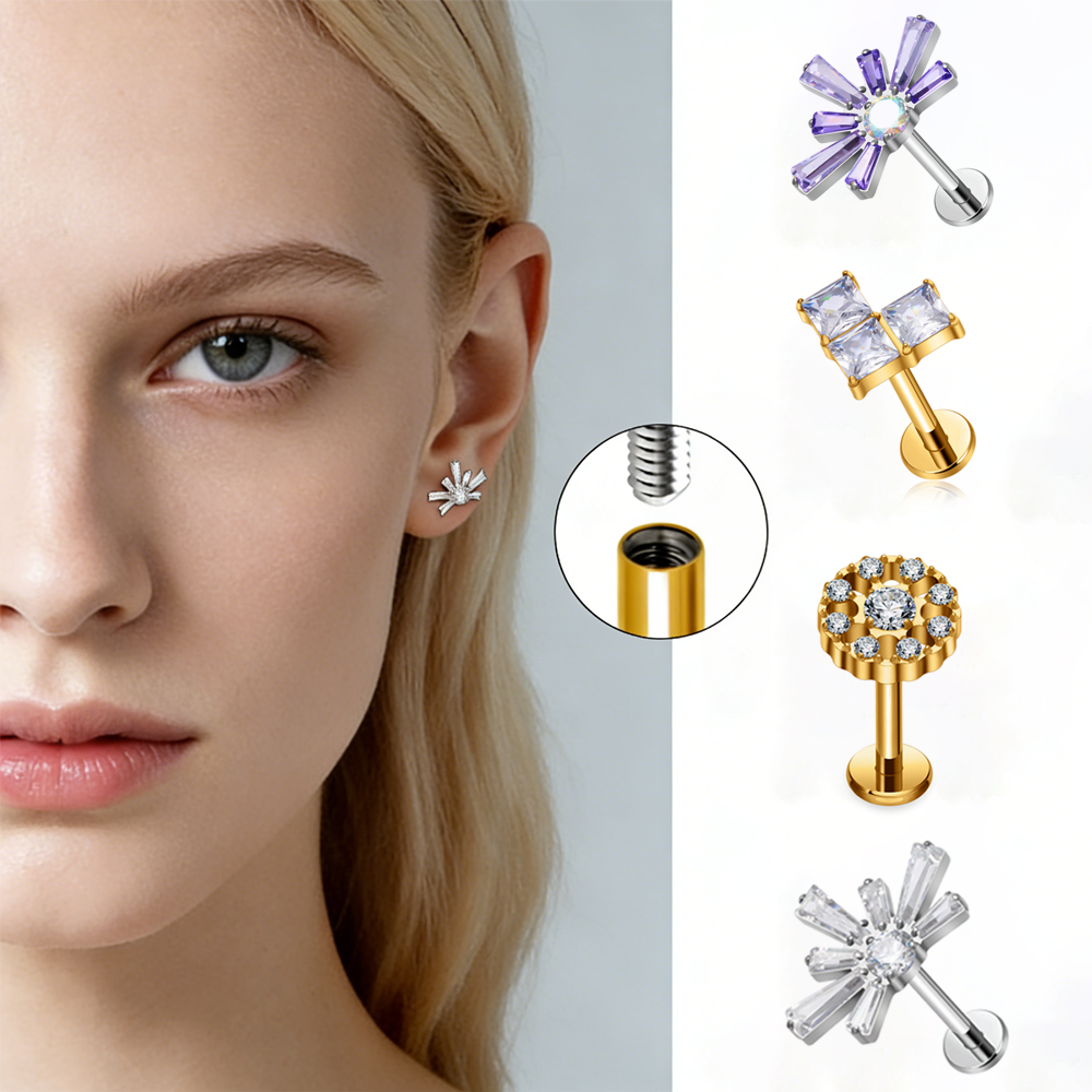 SPUR 16G ASTM F136 Titanium CZ - đánh giá và giá Body Jewelry Co