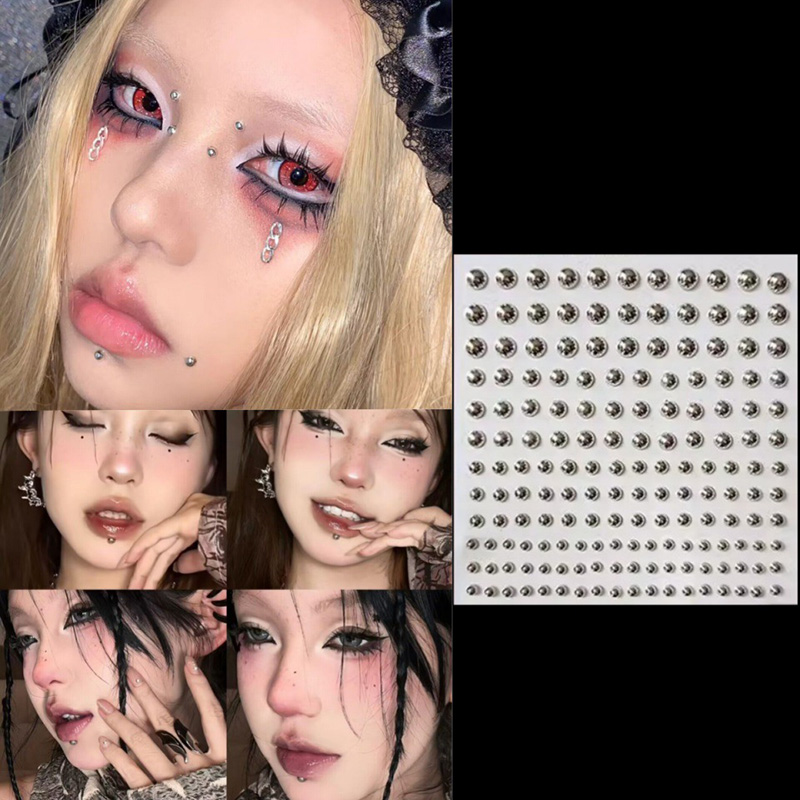 3D Face Eyes Party Makeup Tatt - đánh giá và giá Body Jewelry Stickers