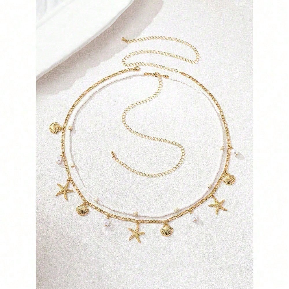 2pcs Bohemian Style Ocean Seri - đánh giá và giá Body Chain Jewelry
