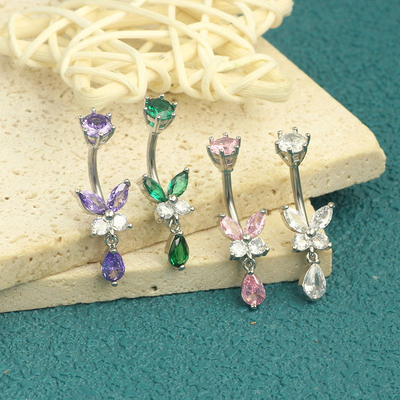 14G Dangle Butterfly Belly Rin - đánh giá và giá Body Jewelry Co