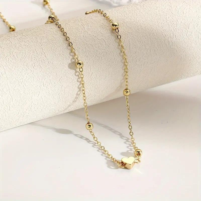 Girls Simple Heart Beaded Bell - đánh giá và giá Body Chain Jewelry