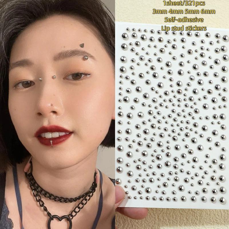 321pcs Non Piercing Lip Studs  - đánh giá và giá Body Jewelry Stickers