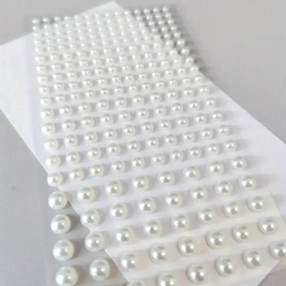 White ABS plastic pearl sticke - đánh giá và giá Body Jewelry Stickers