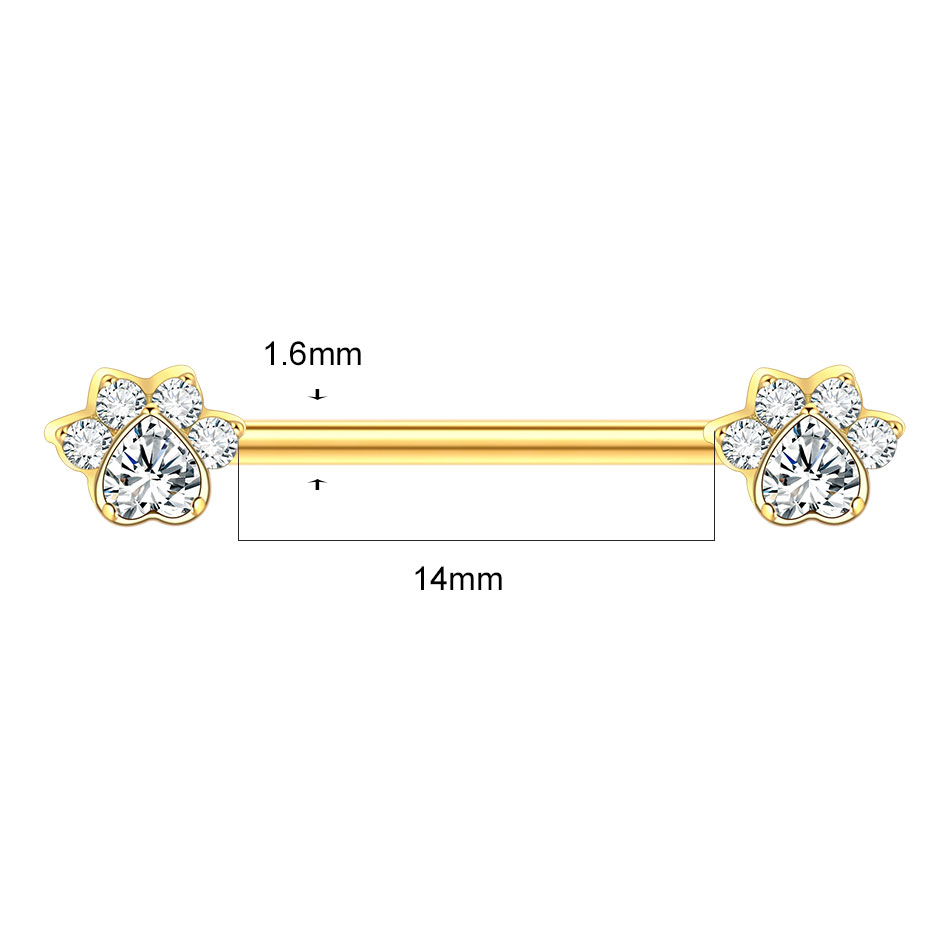 1Pc Titanium Flower Nipple Pie - đánh giá và giá Body Jewelry Nipple Rings