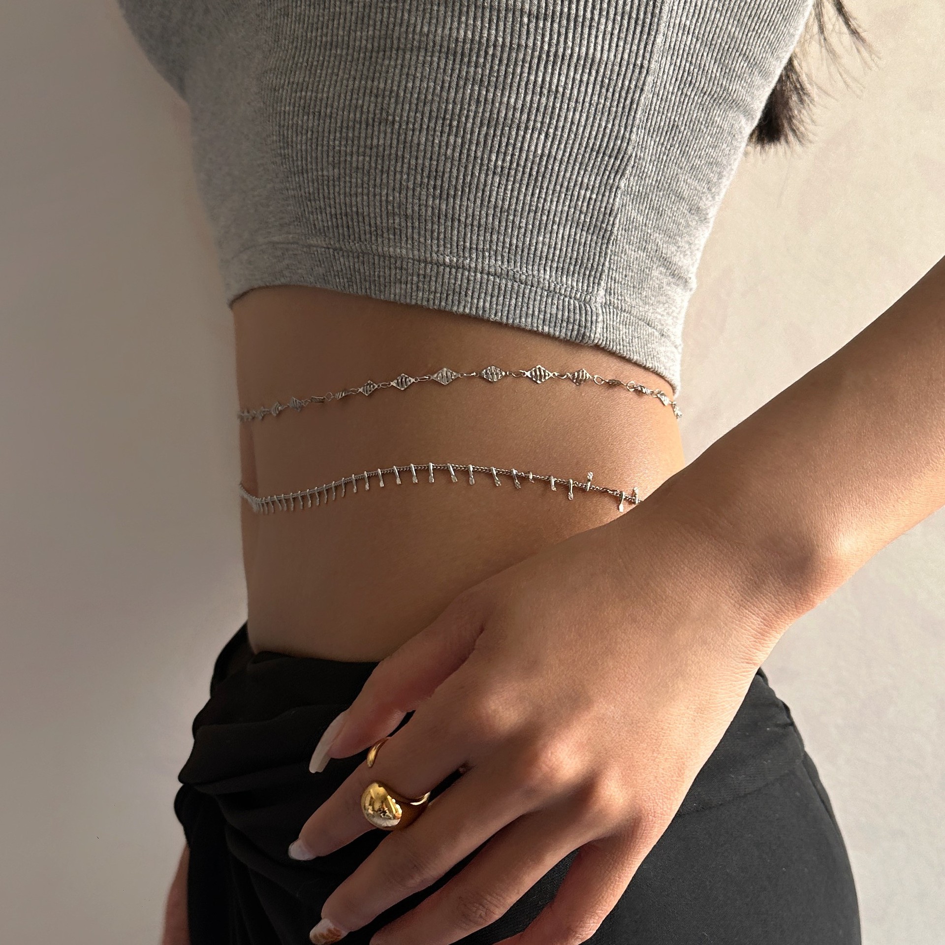 Punk Round Stainless Steel Wai - đánh giá và giá Body Jewelry Trend