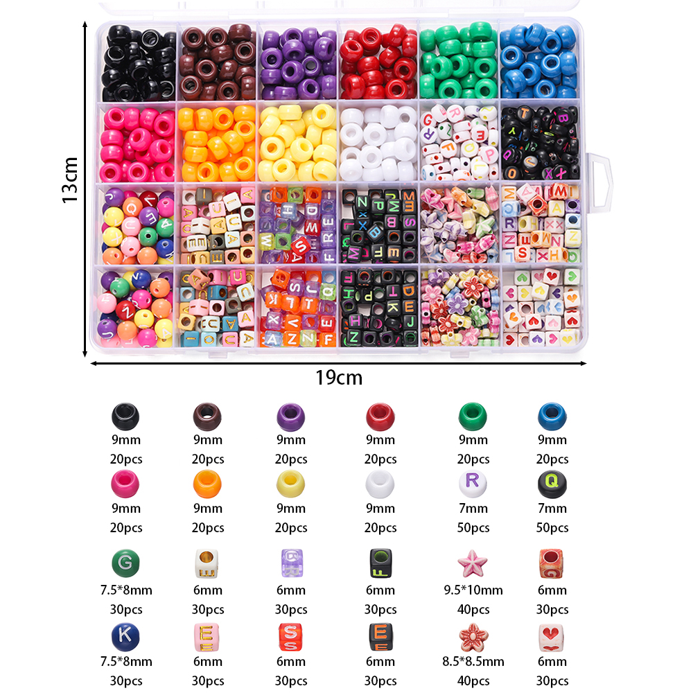 680pcs/Box Colorful Acrylic Po - đánh giá và giá Body Jewelry Organizer