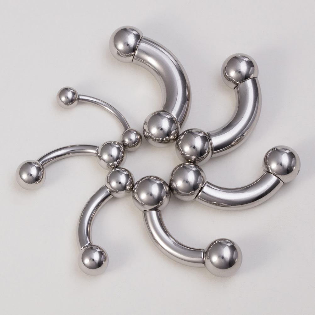 1pc Big Size Surgical Steel Ey - đánh giá và giá Body Jewelry Nipple Rings