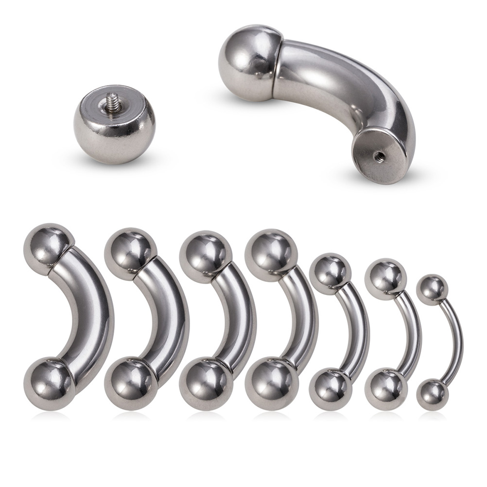 1pc Big Size Surgical Steel Ey - đánh giá và giá Body Jewelry Nipple Rings