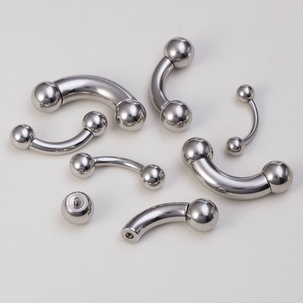 1pc Big Size Surgical Steel Ey - đánh giá và giá Body Jewelry Nipple Rings