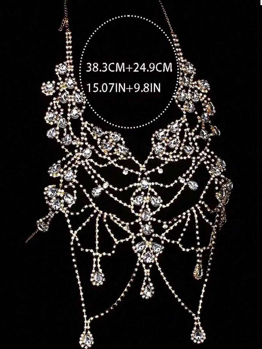 Rhinestone Body Chain Bra Neck - đánh giá và giá Body Chain Jewelry