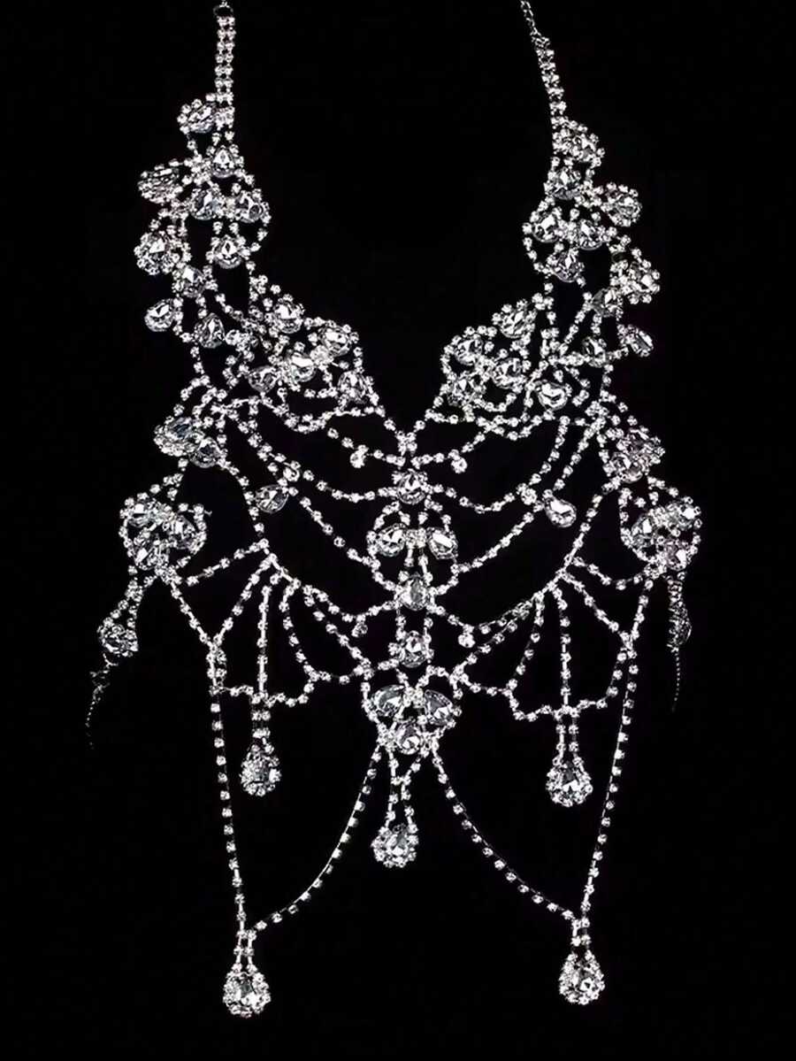 Rhinestone Body Chain Bra Neck - đánh giá và giá Body Chain Jewelry
