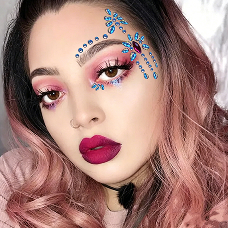 Half Face Mermaid Rhinestone S - đánh giá và giá Body Jewelry Stickers