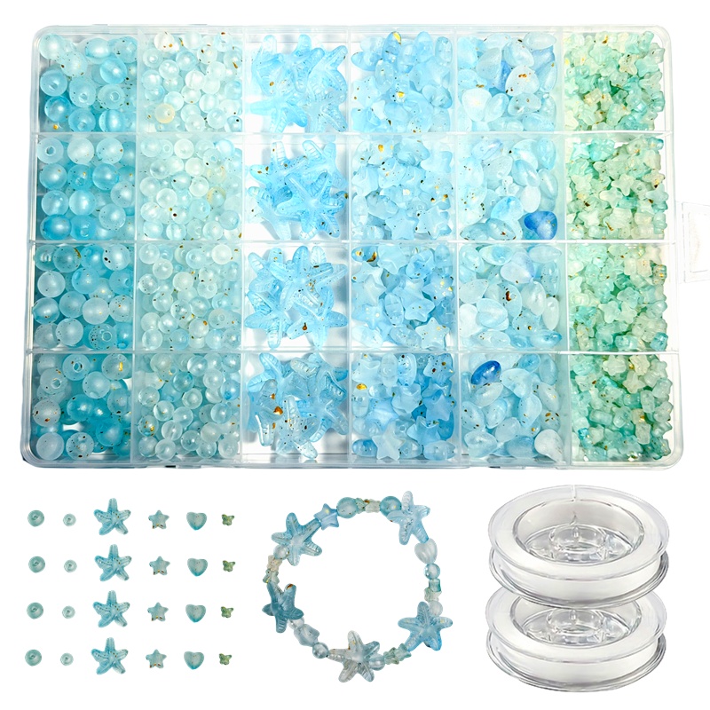7-19mm825pcs Matte gradient lo - đánh giá và giá Body Jewelry Organizer