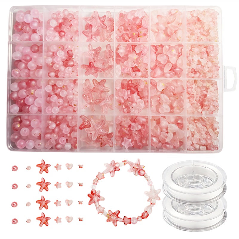 7-19mm825pcs Matte gradient lo - đánh giá và giá Body Jewelry Organizer