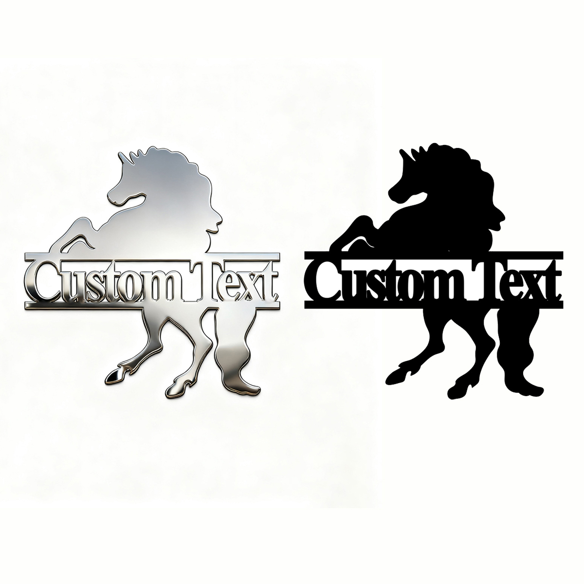 1PC Cool Handsome Horse Metal  - đánh giá và giá Body Jewelry Stickers