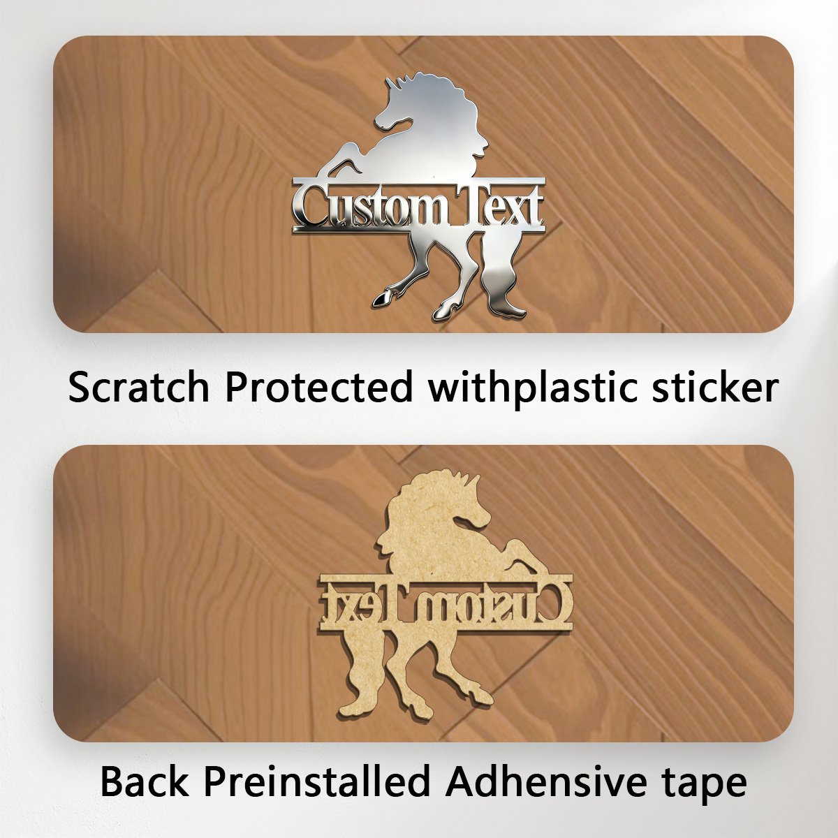1PC Cool Handsome Horse Metal  - đánh giá và giá Body Jewelry Stickers