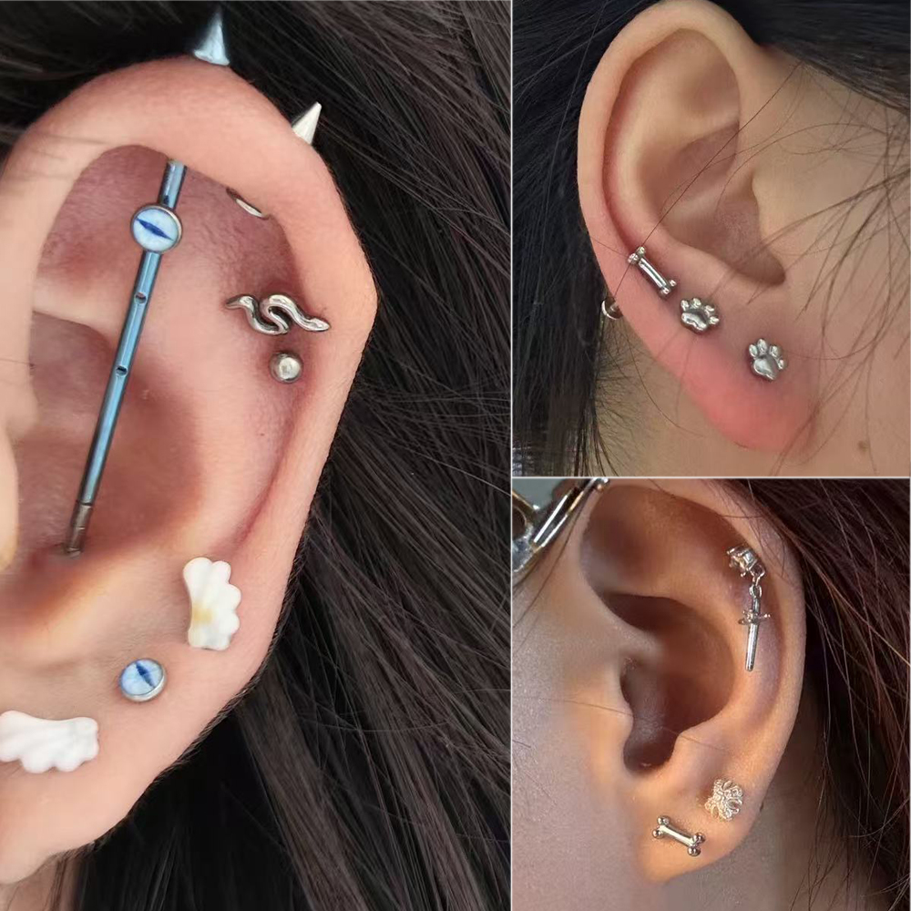 2/1Pcs G23 Solid Titanium Thre - đánh giá và giá Body Jewelry Etc