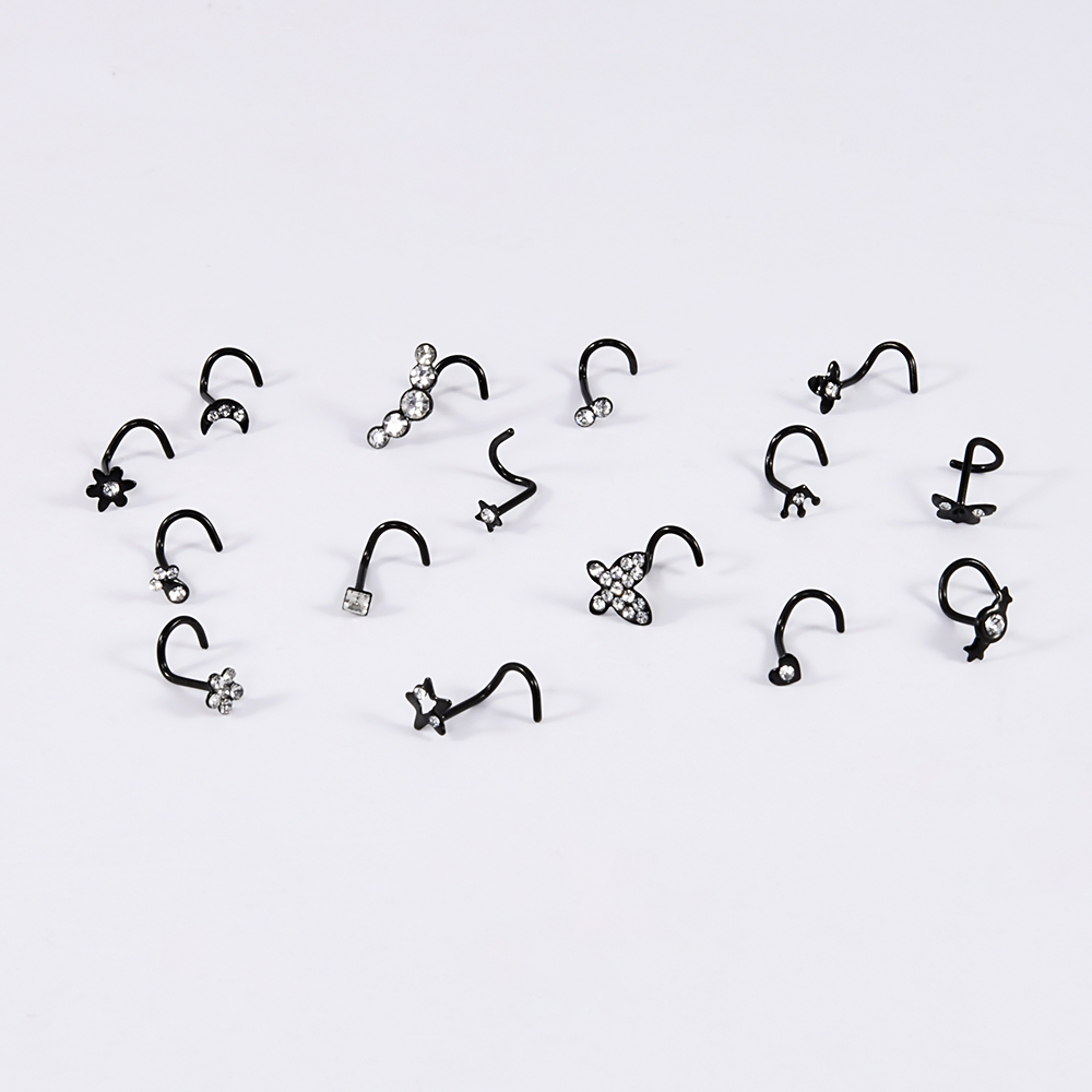 1-15PCS Surgical Steel Nose St - đánh giá và giá Body Jewelry Etc