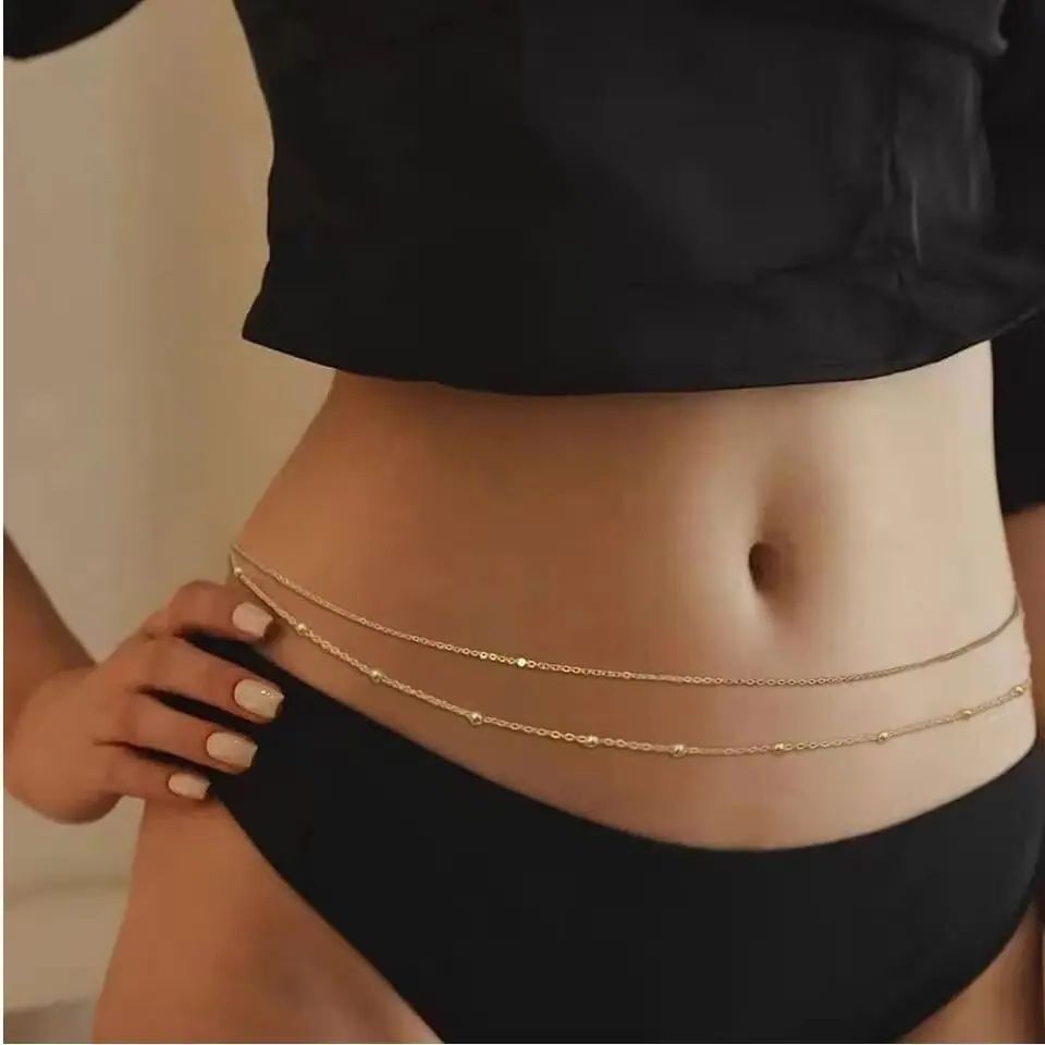 HipHop Double Layers Belly Cha - đánh giá và giá Body Chain Jewelry