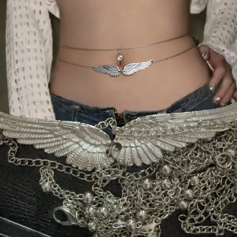 Double Layer Wings Angel Waist - đánh giá và giá Body Chain Jewelry