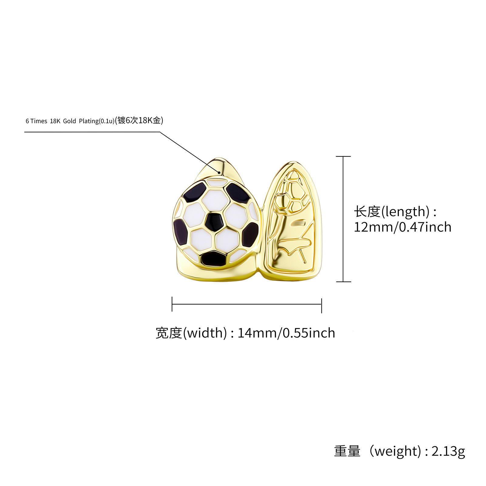 YOUNGX Trend Double Football S - đánh giá và giá Body Jewelry Trend