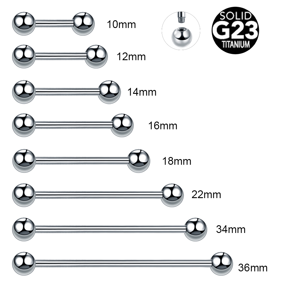 1PC 14G 16G Titanium Industria - đánh giá và giá Body Jewelry Nipple Rings