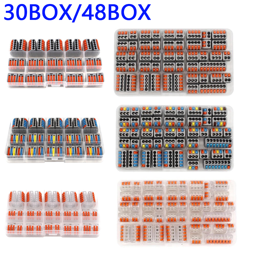 30/48 Pcs Fast Wiring Connecto - đánh giá và giá Threadless Push Pin