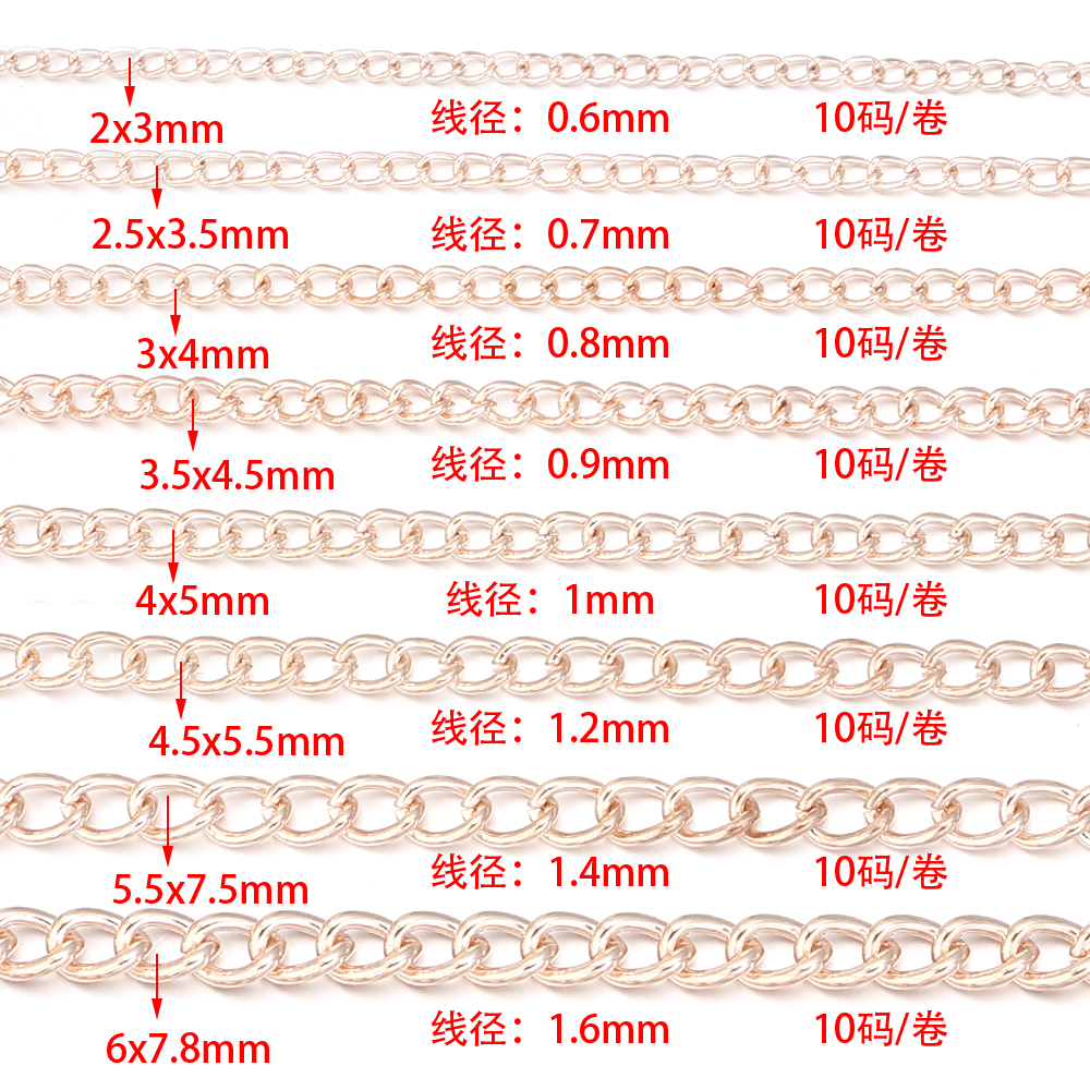 10yards/roll Flat 2-6mm Extens - đánh giá và giá Body Chain Jewelry
