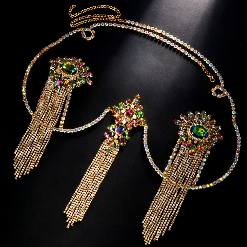 Sexy Tassel Color Crystal Ches - đánh giá và giá Body Jewelry Nipple Rings