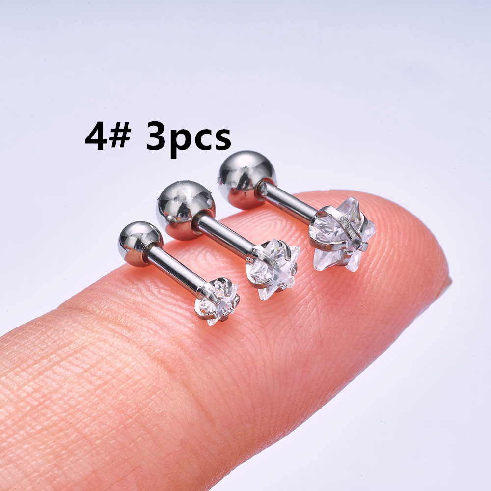 Helix Piercing Star Earrings W - đánh giá và giá Body Jewelry Trend