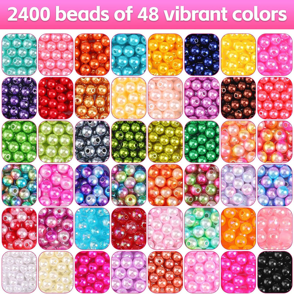 2400PCS 48 Compartments Pearl  - đánh giá và giá Body Jewelry Organizer